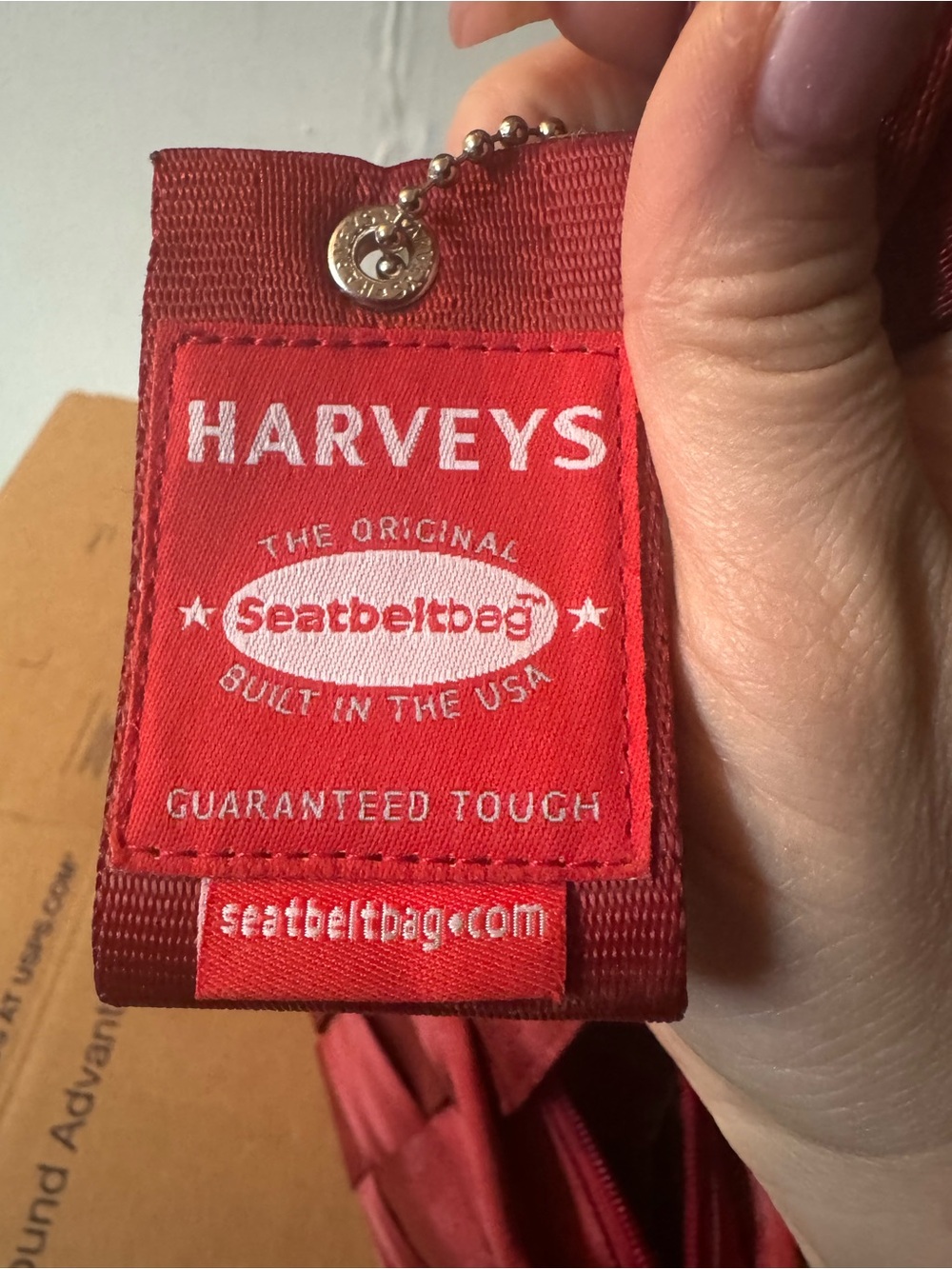 Harveys Red Seatbelt Bag